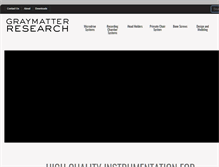 Tablet Screenshot of graymatter-research.com